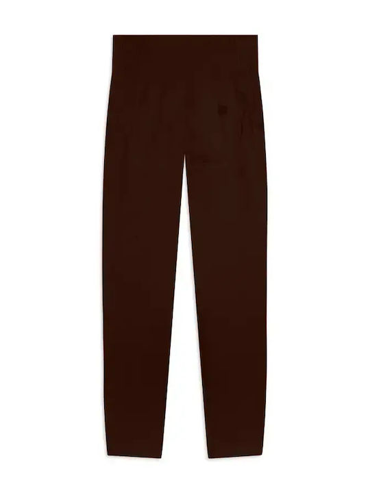Freddy Women's Fabric Capri Trousers Brown