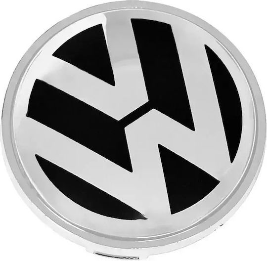 Vw Chrome Black Wheel Center Cap 5.5φ