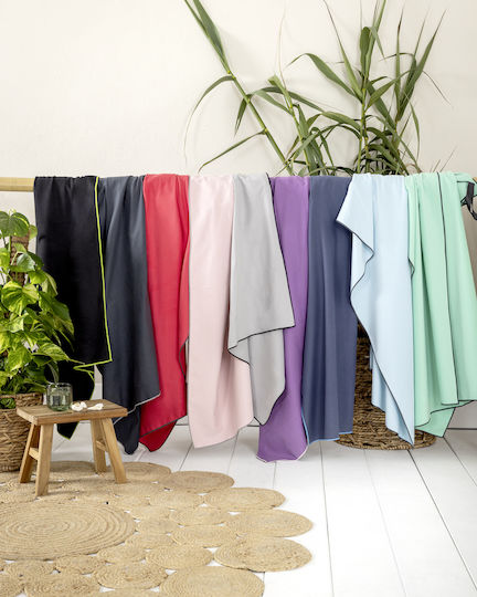 Nima Πετσέτα Microfiber Σώματος Μωβ 160x90εκ.