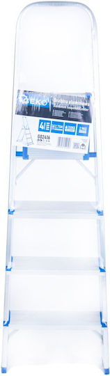 Aluminum Household Ladder Geko G02416 3 + 1 150 Kg