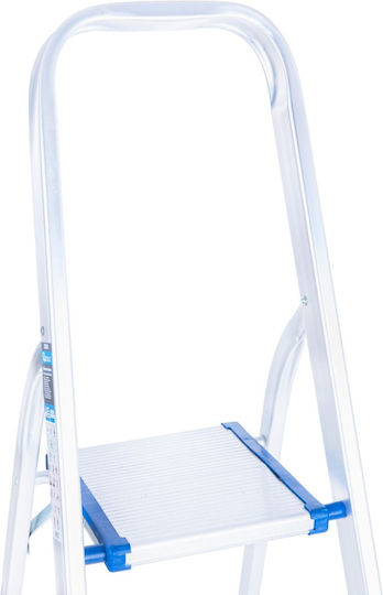 Aluminum Household Ladder Geko G02416 3 + 1 150 Kg