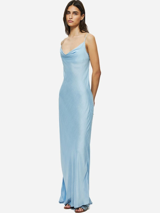 Summer Evening Slip Dress Light Blue