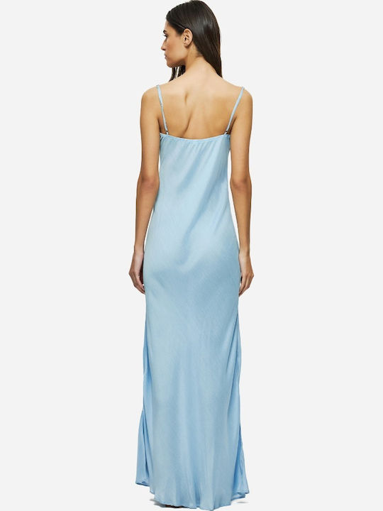 Summer Evening Slip Dress Light Blue