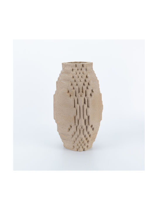 Dekorative Vase aus Polyurethan Braune 19x18xH36,5cm