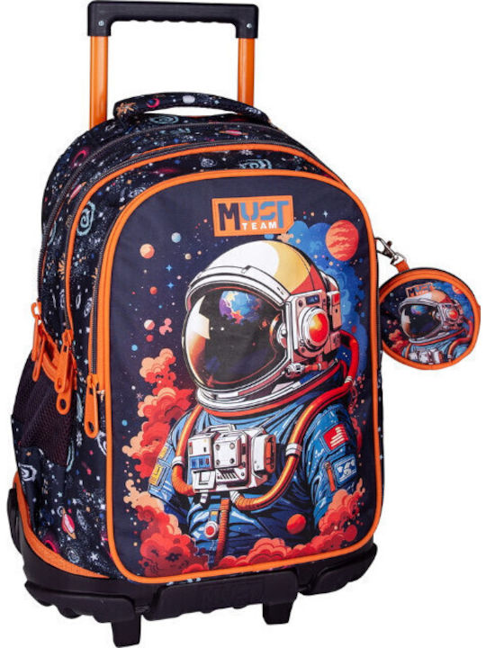 Must Team School Trolley Bag Elementary with Water Bottle Holder Multicolour 30L 34 x 20 x 44cm