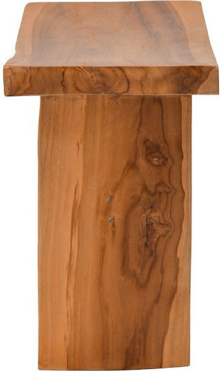 Taburet Cameră de Zi din Lemn Borbe Nuanță Naturală 45x28x45cm