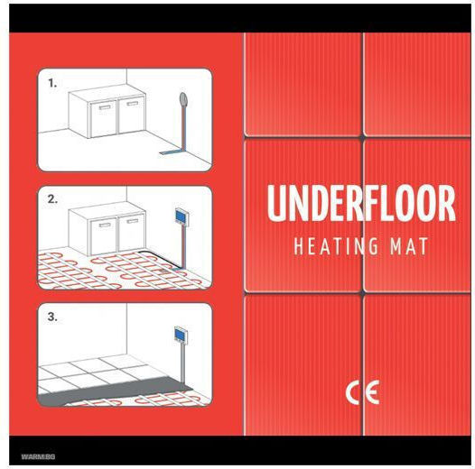 Warmcoin Wcm 7.4 160 W/m² Fußbodenheizungs-Set 2,0 M² 320 W 230 V