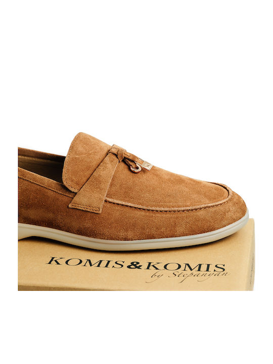 Δερμάτινα Ανδρικά Boat Shoes σε Κίτρινο Χρώμα