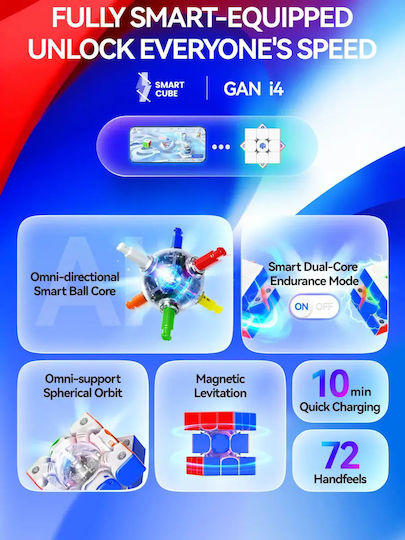 Gancube Magnetic Speed Cube 3x3 for 12 Years Old