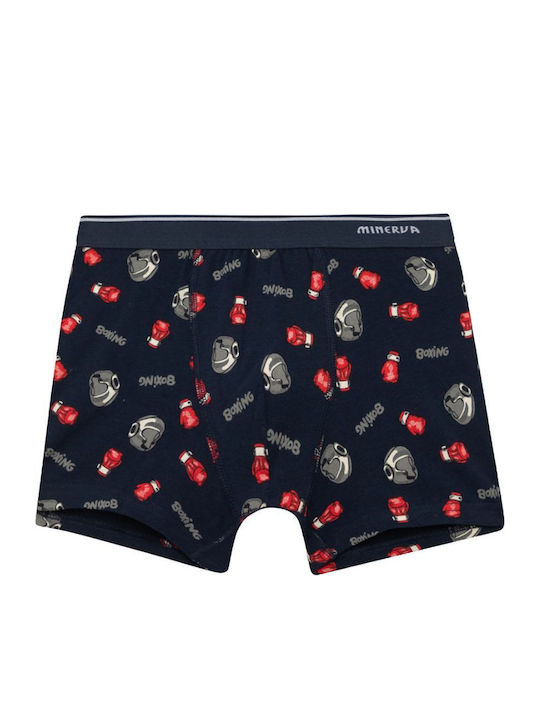 Minerva Boxing Σετ Παιδικά Μποξεράκια Navy Μπλε