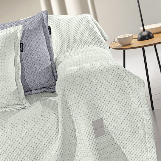 Guy Laroche Cooling Ριχτάρι Τριθέσιου Καναπέ Βελουτέ 170x300εκ. Verde