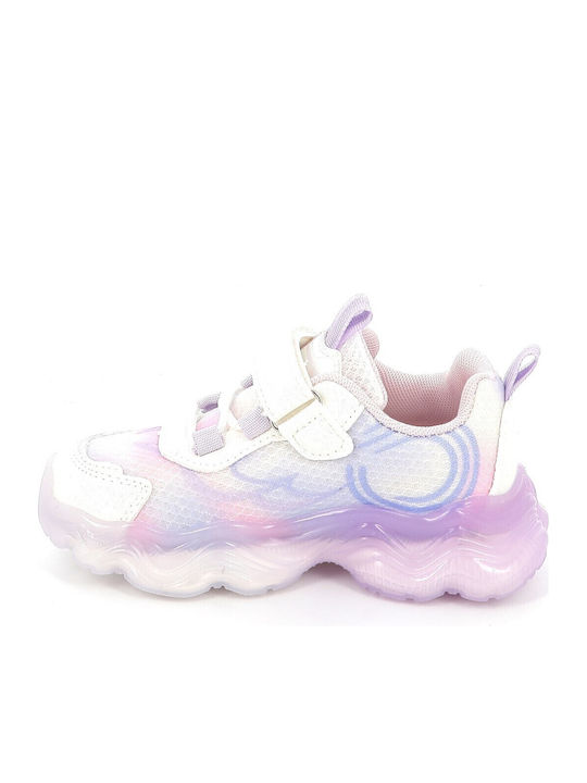 Bio Παιδικά Sneakers με Φωτάκια Πολύχρωμα
