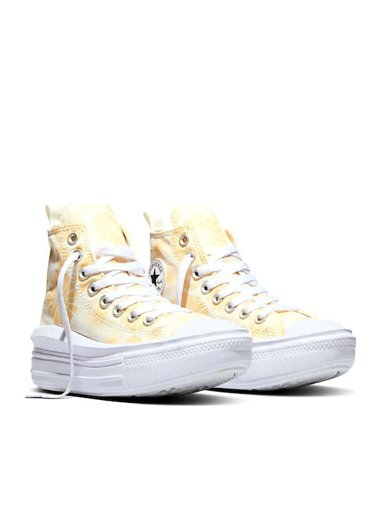 Chuck Taylor All Star All Star Chuck Taylor Παιδικά Sneakers High Ανατομικά Κίτρινα
