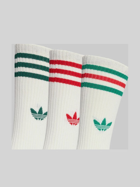 adidas 3-stripes Αθλητικές Κάλτσες Πολύχρωμες 3 Ζεύγη
