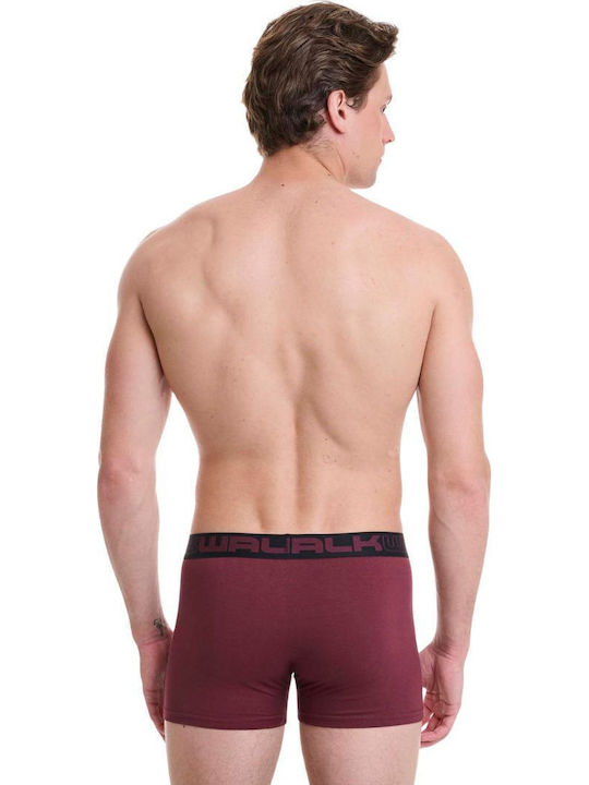 Herren Boxershorts Blau-Raff-Grená 3Pack