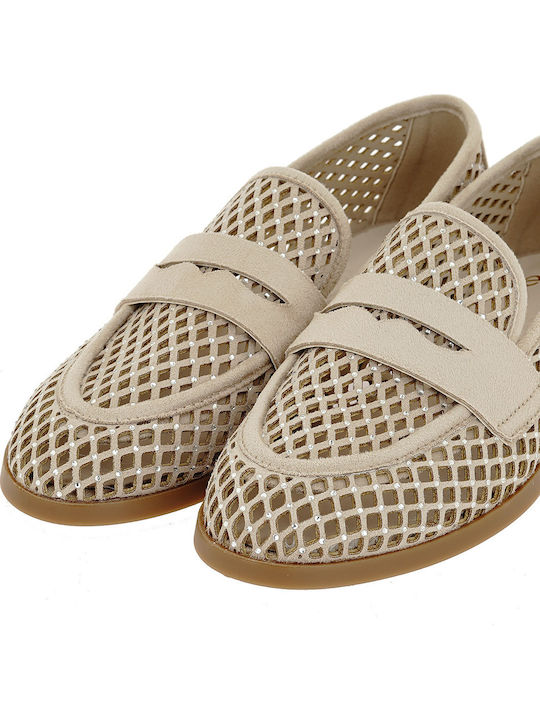 Γυναικεία Loafers σε Μπεζ Χρώμα