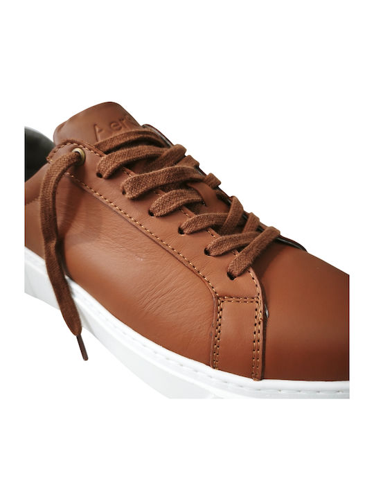 Herren Freizeitschuhe Anatomisch Leder Tabak Braun