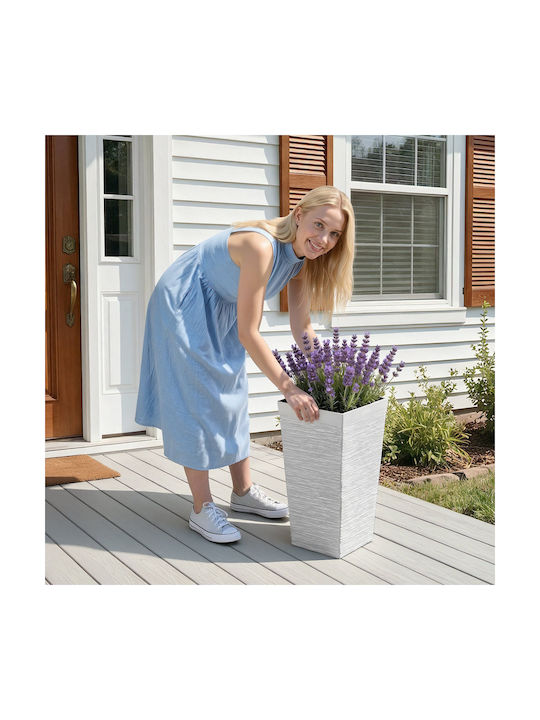 Vevor Set of 2 White Plastic Planter Boxes