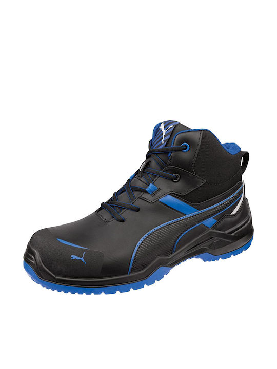 PUMA Krypton Mid Ботуши Безопасност Сини S3S с Сертификат P ESD FO SR