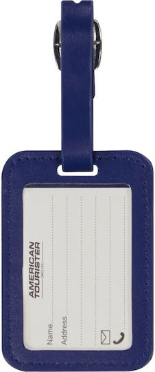 American Tourister Luggage Label Blue 2 Pieces