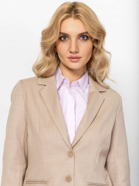 Heavy Tools Blazer Für Damen Beige Heavy Tools Blazer Für Damen Beige