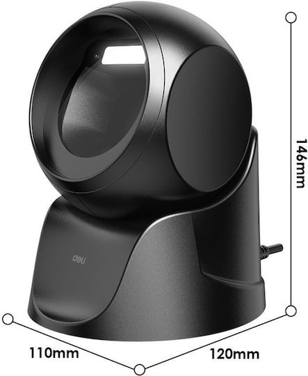 Handheld Wired Scanner with 1D Barcode Readability