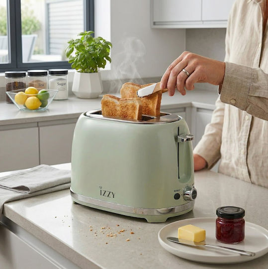 Izzy Toaster 2 Slots 850W Green