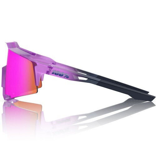 100% Cycling Glasses Speedcraft with Pink Frame and Mirror Photochromic Lenses