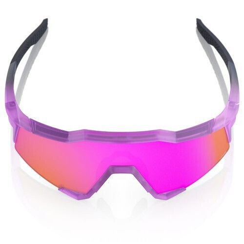 100% Cycling Glasses Speedcraft with Pink Frame and Mirror Photochromic Lenses