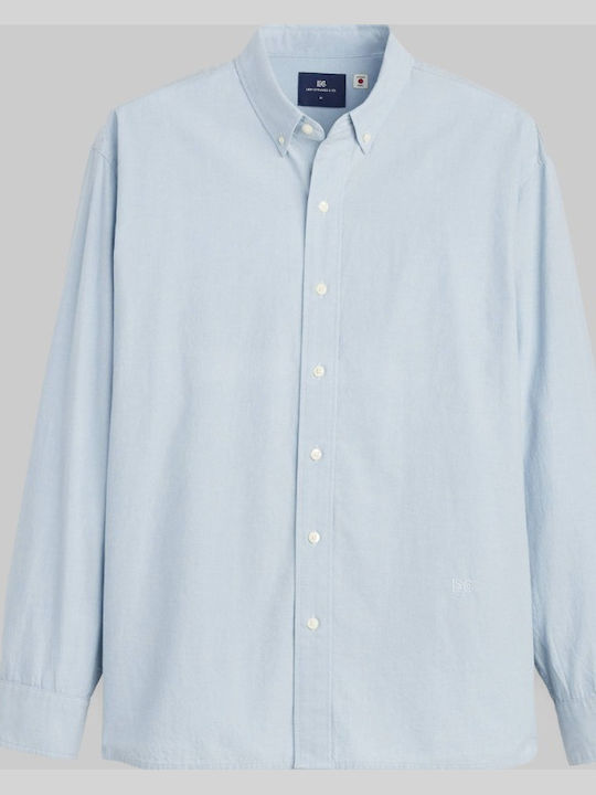Kurzärmeliges Herrenhemd Blau