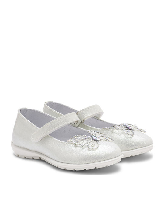 Kinder Pumps & Ballerinas mit Bügel- und Schleifenverschluss Weiße