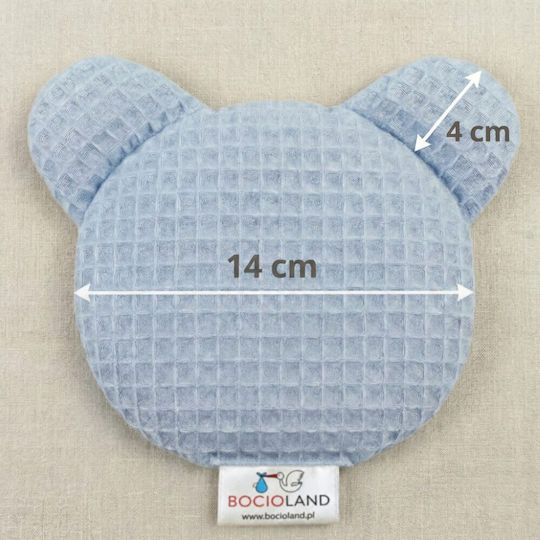 Bocioland Teddy Wärmflasche mit Kirschenkerne Blau
