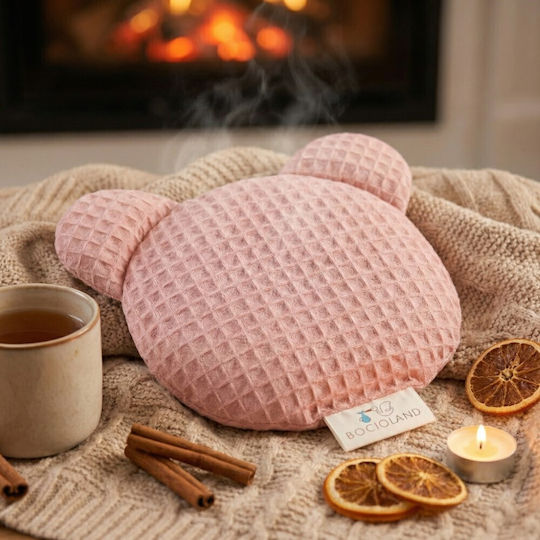 Bocioland Termofor Teddy cu Sâmburi de Cireșe Roz