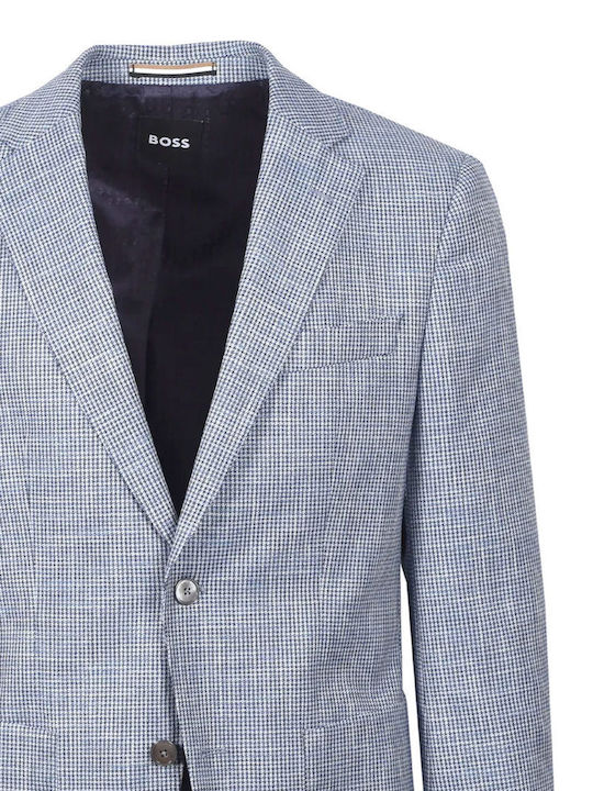 Men’s Suit Jacket with Regular Fit Light Blue