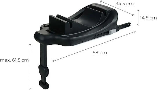 Kinderkraft Baby Car Seat Base Black with Isofix