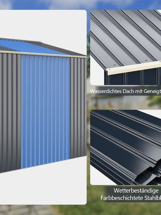 Metallische Gartenhaus M2.13xP1.62xH0.64m