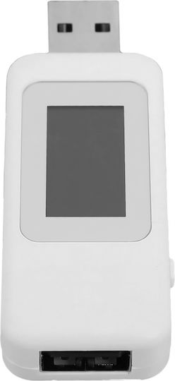 Zola Tester Digital Usb Volmetru Ampermetru 4-30v 0-5.1 A Metru Încărcare Ecran Lcd Alb
