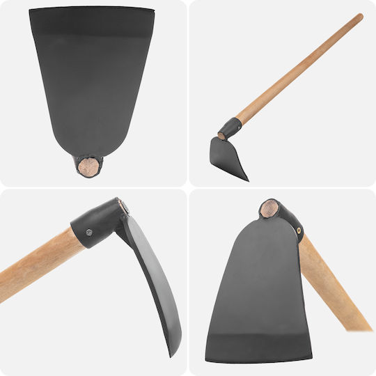 Kadax Geschmiedete Gartenhacke 14,5 cm Graben Premium Stahlstange