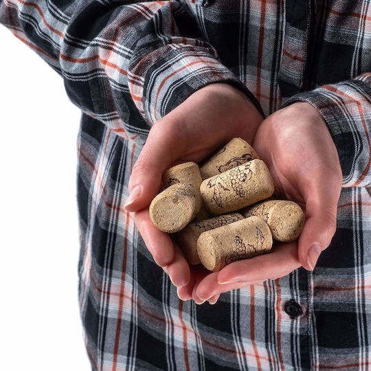 100x Weinflaschenverschluss Kork Naturkork Agglomeriert 23x38