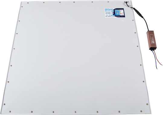GloboStar Recessed LED Panel 48W with Warm White Light 2700K 2pcs