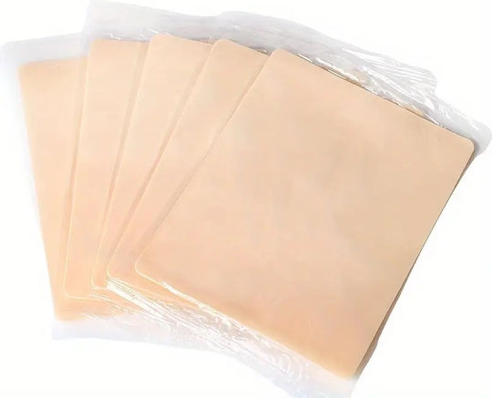 Set 10 Bucăți Piele Artificială Sintetică Pentru Micropigmentare Tatuaje Bej Er D L