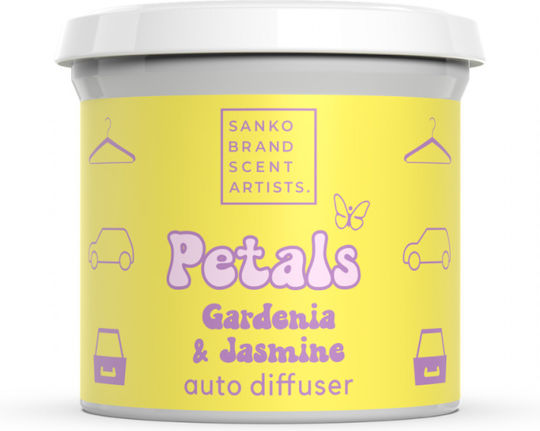 Sanko Promo Petals Gardenia & Жасмин Ароматични Стикчета 125ml & Аромат За Тъкани И Дом 250ml & Автоматичен Дифузер За Автомобил, Гардероб И Чекмедже