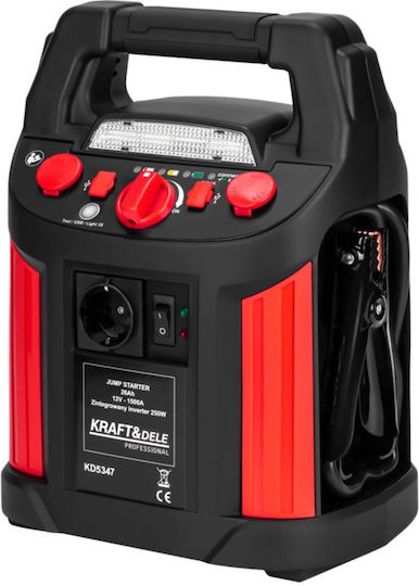 Kraft & Dele Echipament Starter-Charger Baterie Auto și Motocicletă 1500A cu Pompă și Obiectiv 12V