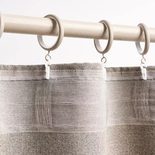 Gofis Home Curtain with Pencil Pleat Beige 140x295cm