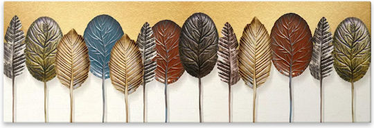 Megapap Autumn Leaves Πίνακας σε Καμβά 140x70cm