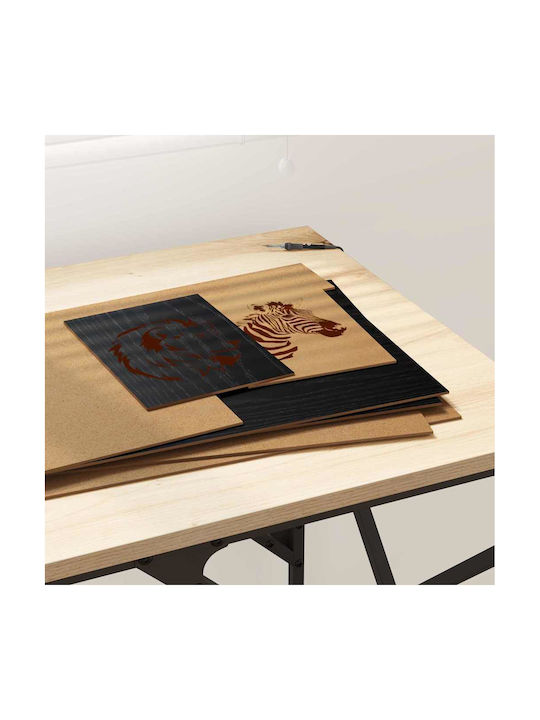 Vidaxl Decorative Paintings 12 Pieces Black Oak 30 X 42 X 0.3 Cm