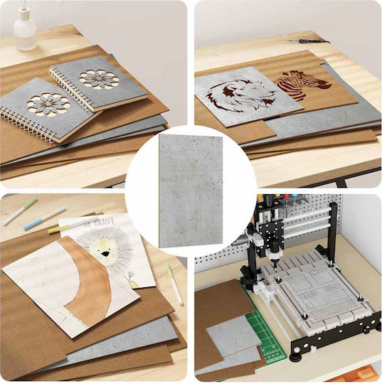 Vidaxl Πίνακες Διακόσμησης 50 Pcs Γκρι Σκυροδέματος 30 X 42 X 0.3 Εκ