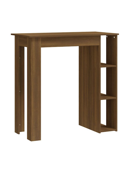 Table Bar Wooden Brown Oak 102x50x103.5cm