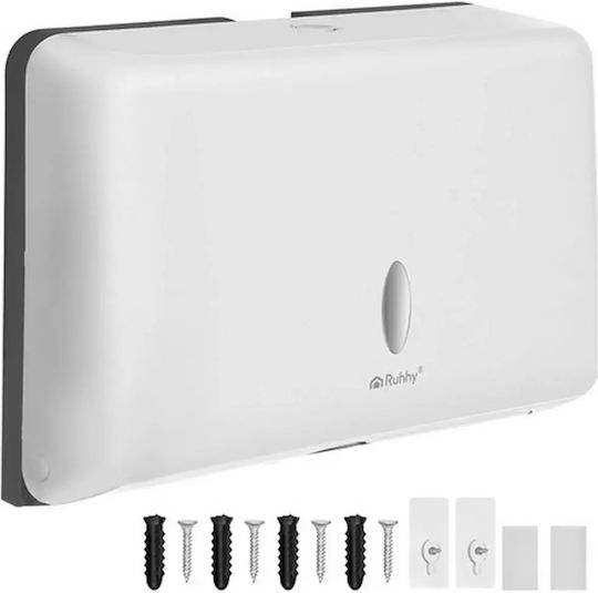 Distribuitor Alb Montat Pe Perete Pentru Șervețele Zz Ruhhy Rezistent Abs 27x20.5cm Distribuitor Alb Montat Pe Perete Pentru Șervețele Zz Ruhhy Rezistent Abs 27x20.5cm