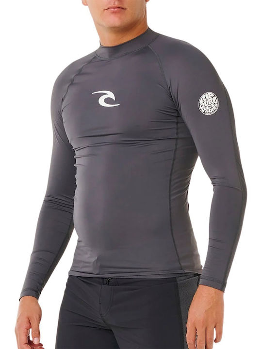 Rip Curl UPF 50 Men Long Sleeve Sun Protection Shirt Grey